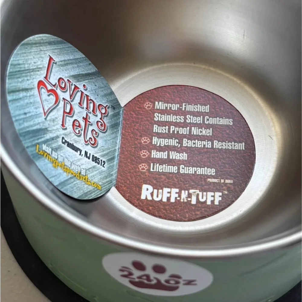 Dog Bundle - Two Stainless Steel 24oz Dog Bowls, And Assortment of Dog Toys